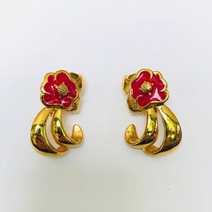 Vintage flower earrings